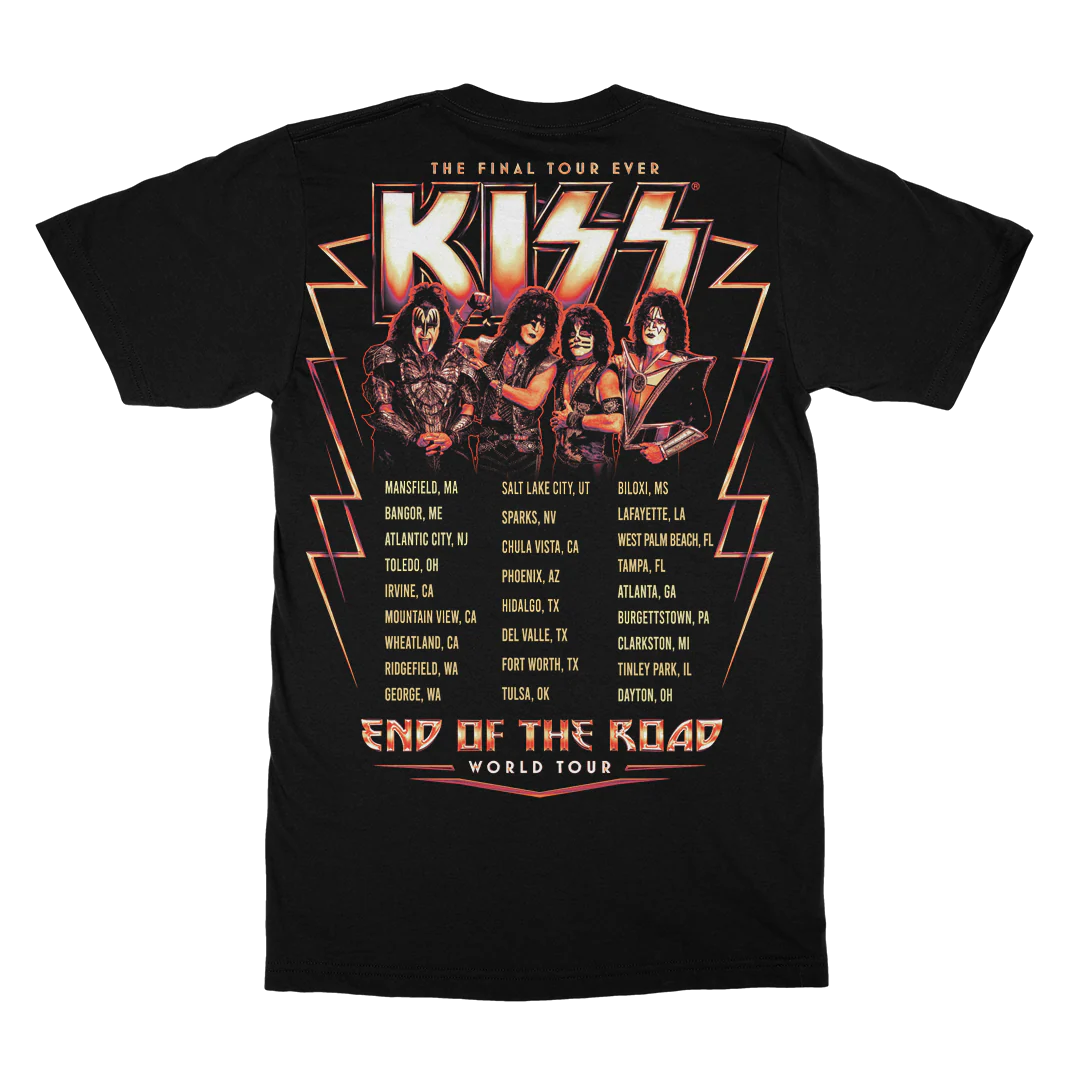 2021 Heaven's On Fire Tour Date T-Shirt - Image 3