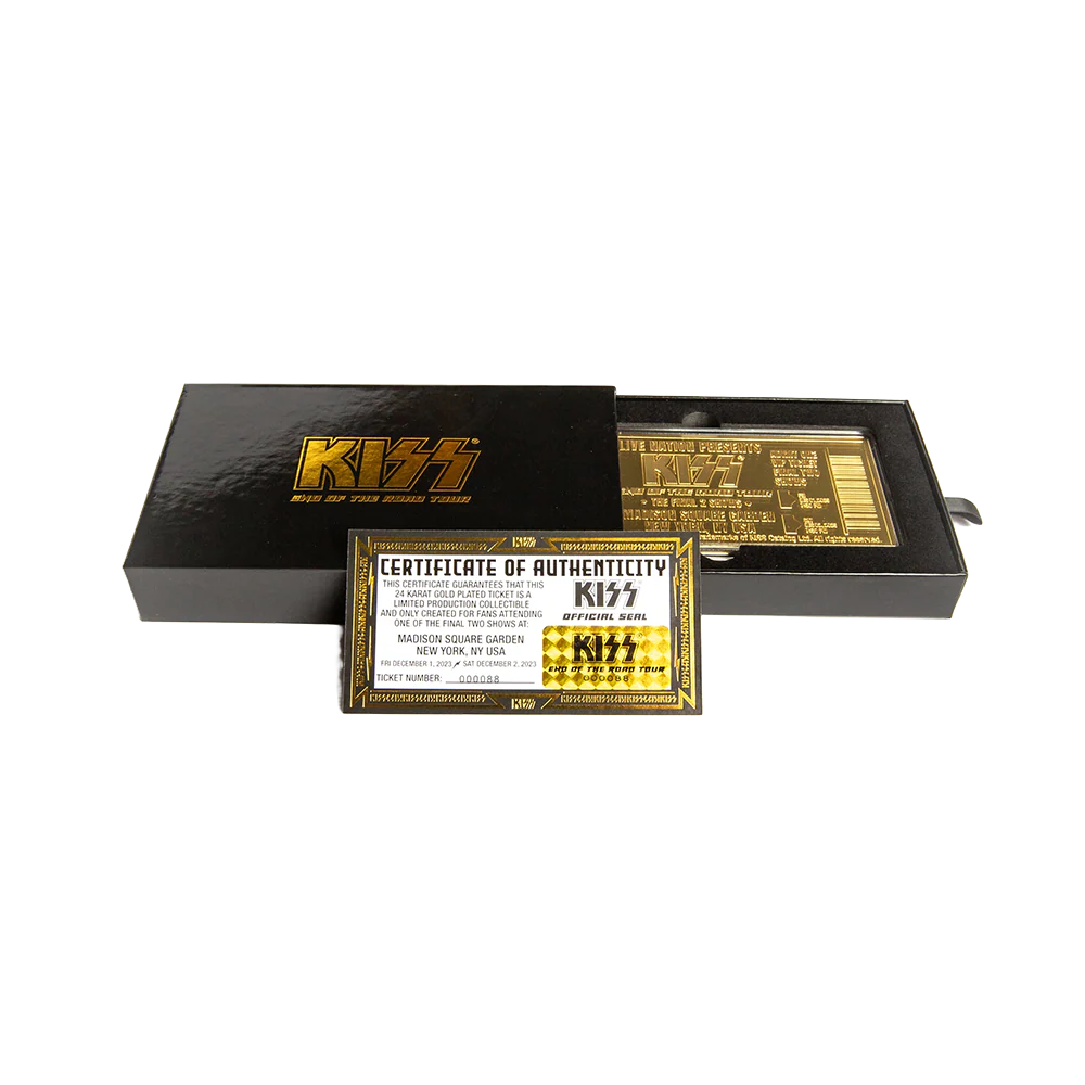 Limited Edition KISS Final Shows Golden Ticket - Image 5